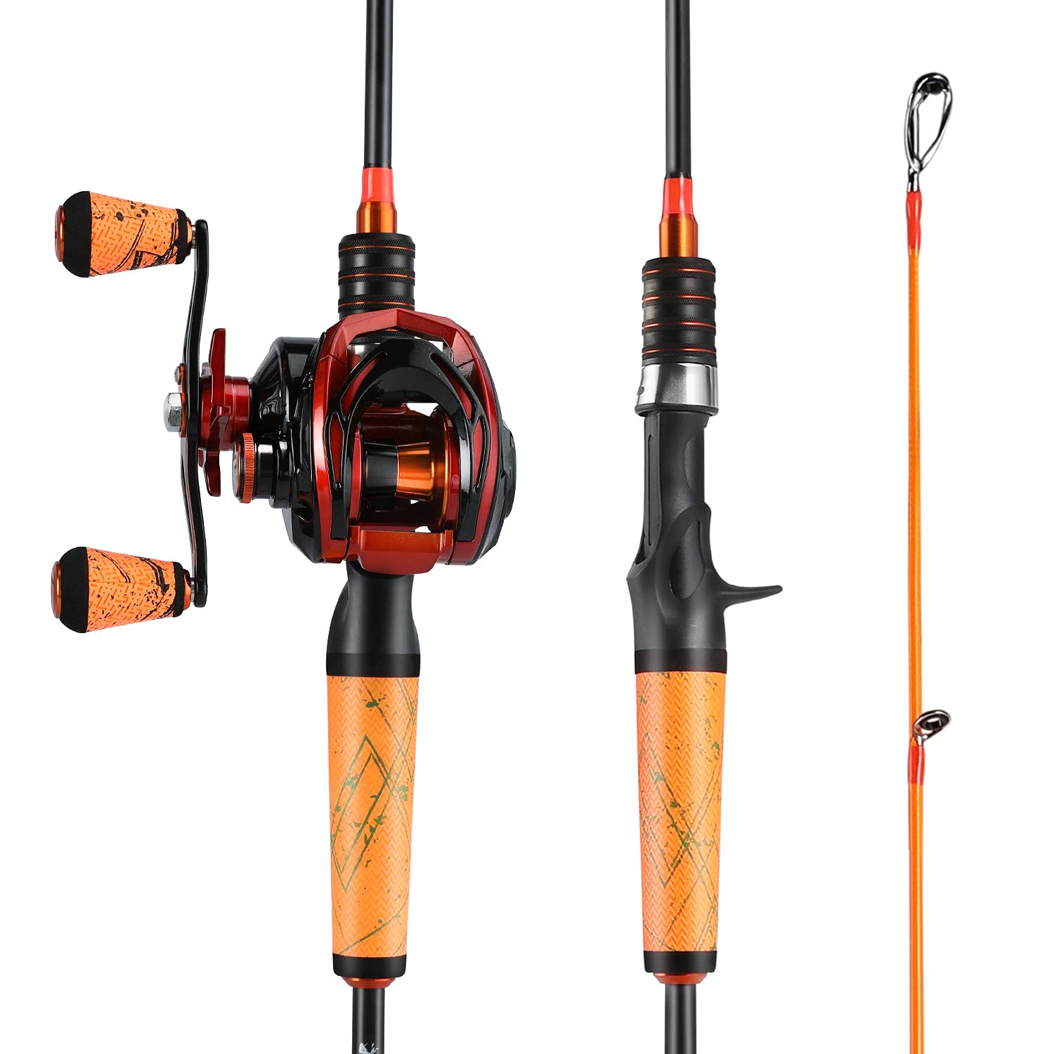 Oystern KidAs Fishing Pole Kit with Spinning Reel - 62 Piece Tackle
