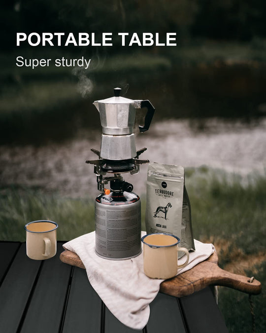 "Folding Portable Camp Side Table | Lightweight Outdoor Camping Table for Hiking, Picnics & Travel"