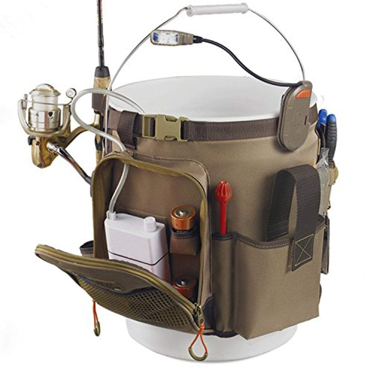 "Best Tackle Rigger Lighted Bucket Organizer: Ultimate Fishing Gear Storage Solution"