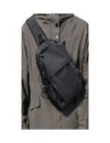 Small Black Sling Crossbody Backpack Shoulder Bag for Men Women