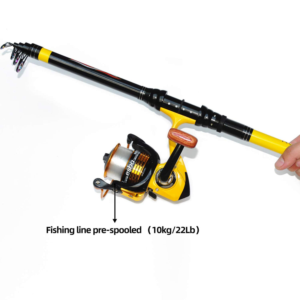 Best Fishing Rod and Reel Combo - Telescopic Medium Heavy Poles and Reels for Perfect Fishing Experience