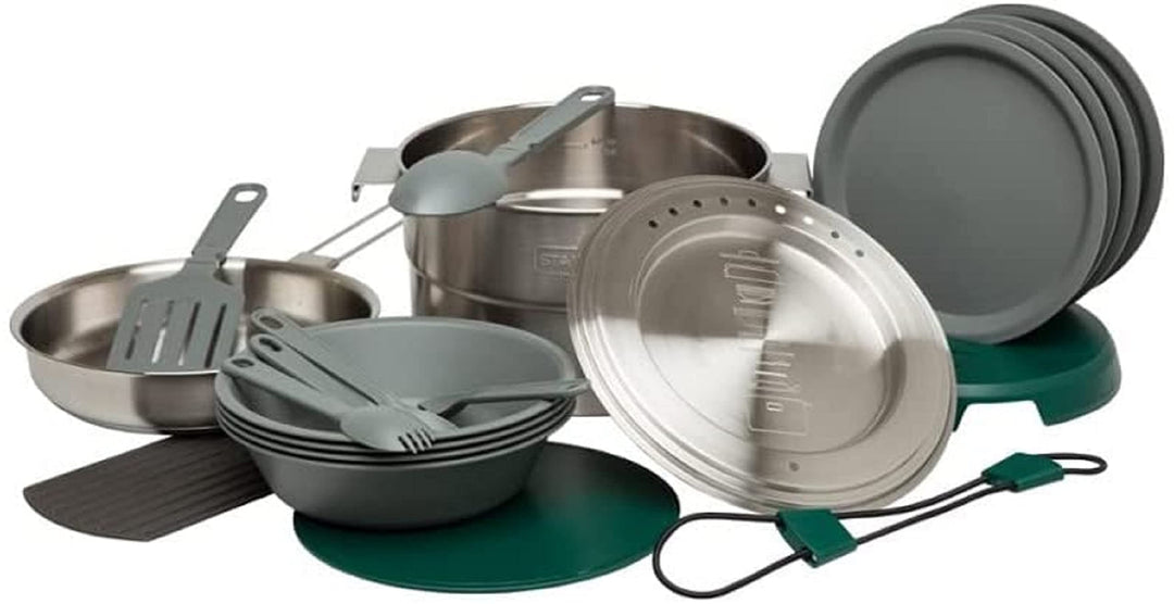 Base Camp Cook Set for 4  21 Pcs - Complete Camping Cookware