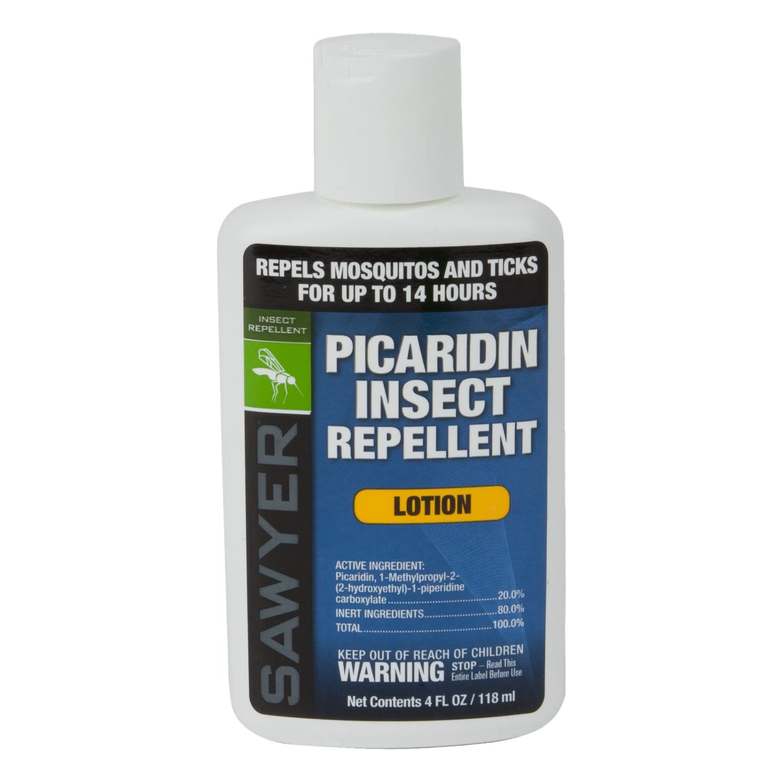 Sawyer SP564 Premium Insect Repellent - 20% Picaridin Lotion 4-Ounce - Effective Protection Against Insects - Repels Mosquitoes, Ticks, Bugs - 4 oz