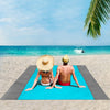 "ISOPHO Beach Blanket 79''×83'' - Waterproof, Sandproof, and Oversized Picnic Blanket for 4-7 Adults - Lightweight & Portable Beach Mat for Travel, Camping, Hiking - Packable w/Bag - Blue (79''×83'')"
