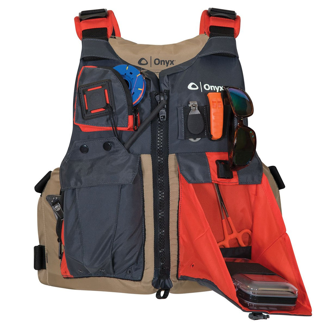 Onyx Kayak Fishing Life Jacket - Universal Fit for Ultimate Safety and Comfort