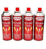 Butane Camping Fuel Canisters for Portable Gas Stoves 4 Pack - 8oz -  Ocklawaha Outback