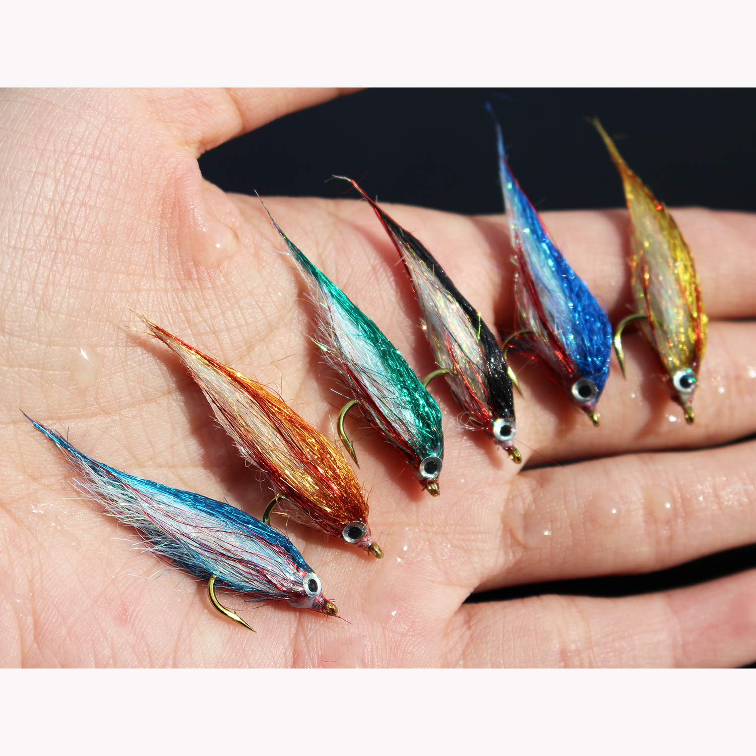 Fly Fishing Flies Lures Wounded Minnow Fly Slowly Sinking Salmon