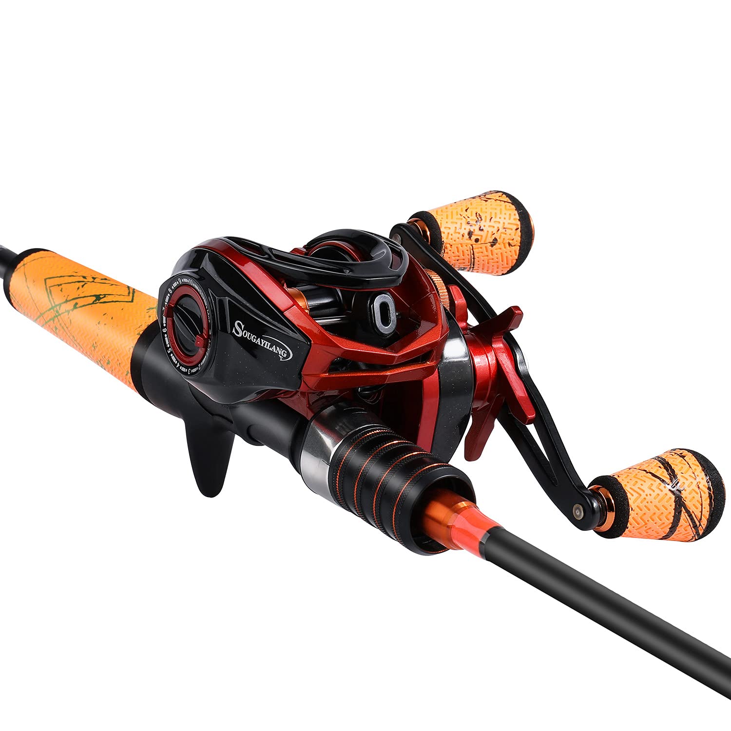 One Bass Fishing Rod and Reel Combo, Medium Fast Baitcasting Combo, 24 Ton Carbon Fiber 2 Pieces Fishing Poles With Bait One Bass Fishing Rod and Reel Combo, Medium Fast Baitcasting Combo, 24 Ton Carbon Fiber 2 Pieces Fishing Poles With Bait
