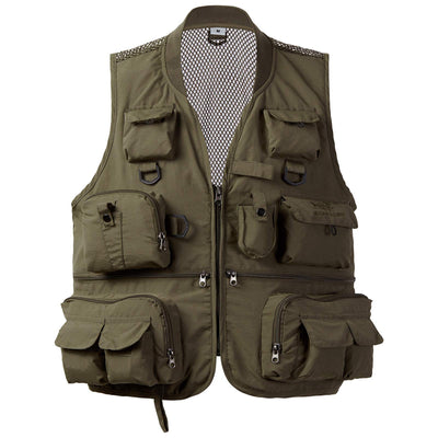 Outback Versatile Men's Women's Fishing Photography Vest - Multi-Pocket Outdoor Vest for Fishing, Hiking, and Photography