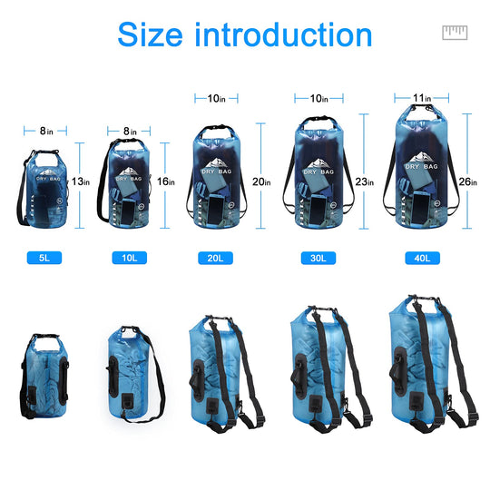 Top Lightweight Dry Storage Bag Backpack with Phone Case