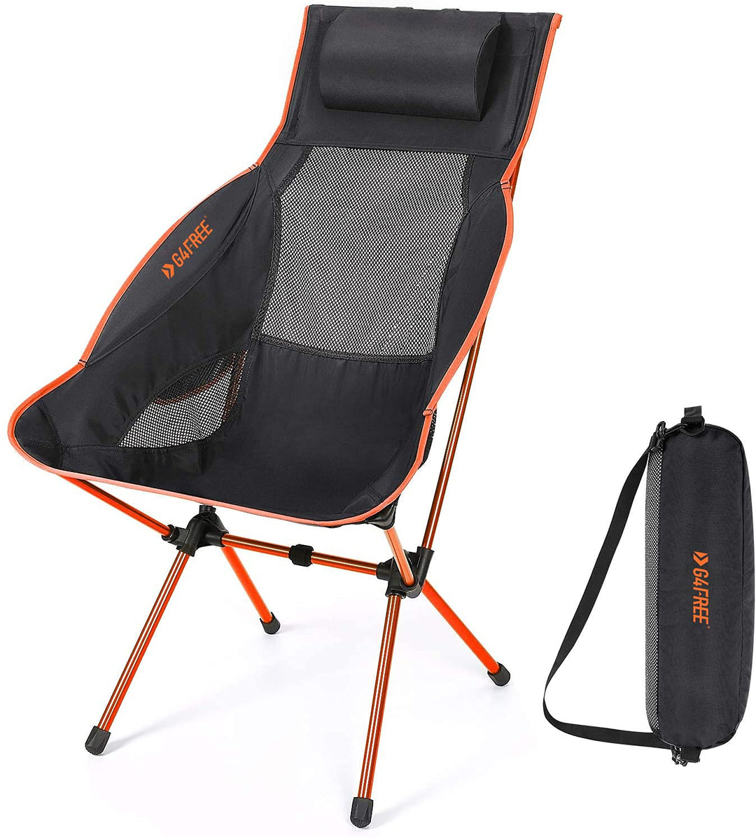 Folding Camping Chair, High Back, Lightweight