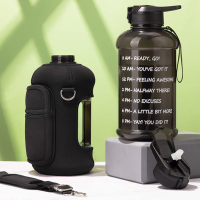 Half Gallon Water Bottle with Sleeve