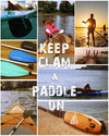 Inflatable Paddle Board With Accessories & Carry Bag