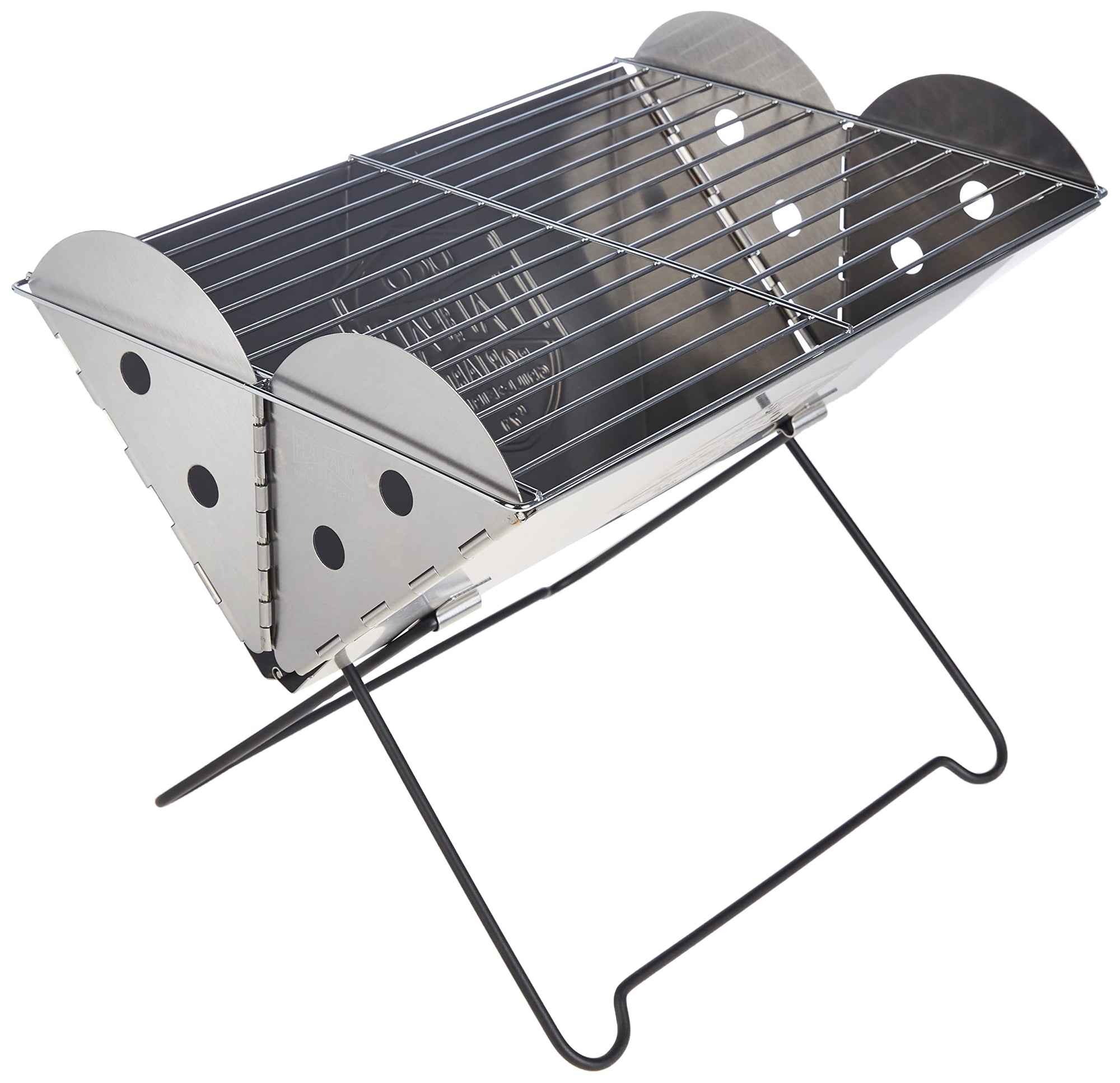 Stainless Steel Portable Grill and Portable Fire Pit Large