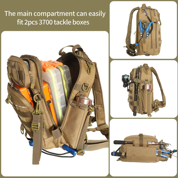 falcon tackle bag Best Fishing Backpack with Rod Holders