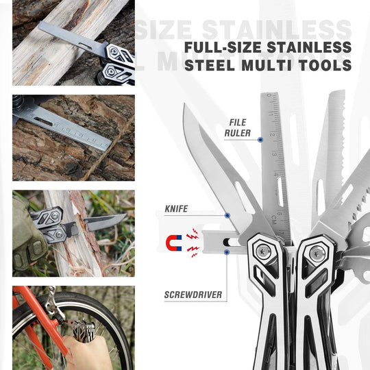 Ultimate Multitool for Outdoors, Home & Camping - Your All-in-One Companion !
