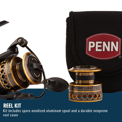 penn battle spinning reels spare spools Heavy Surf Spinning Reel Kit, Size 5000