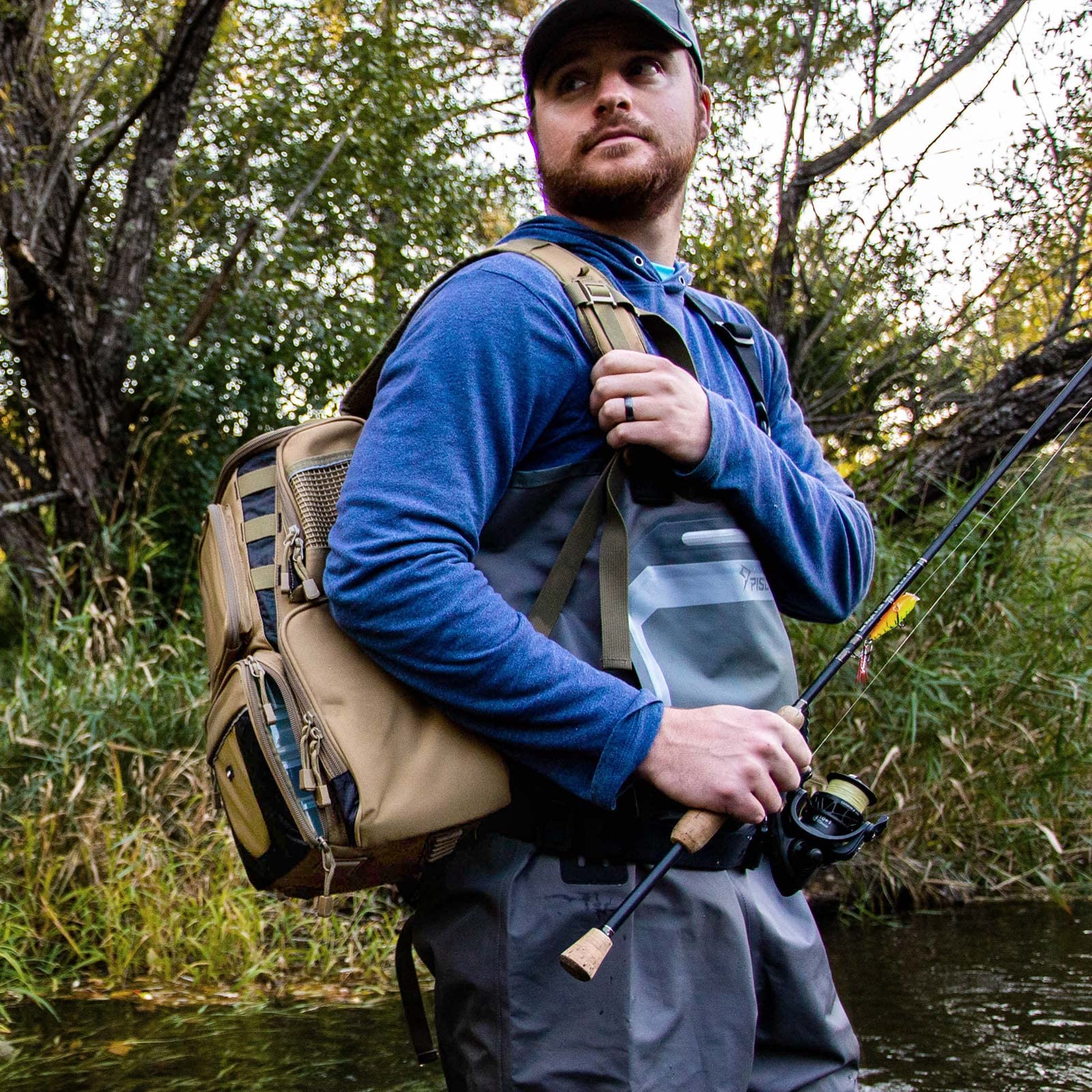 Tackle Bag Fishing Backpack Multifunctional Fishing Gear Bag