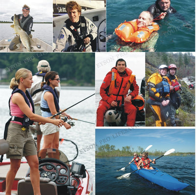 Best Inflatable Lifejacket Life Vest Preserver for Boating Fishing Sailing Kayaking Surfing Paddling Swimming