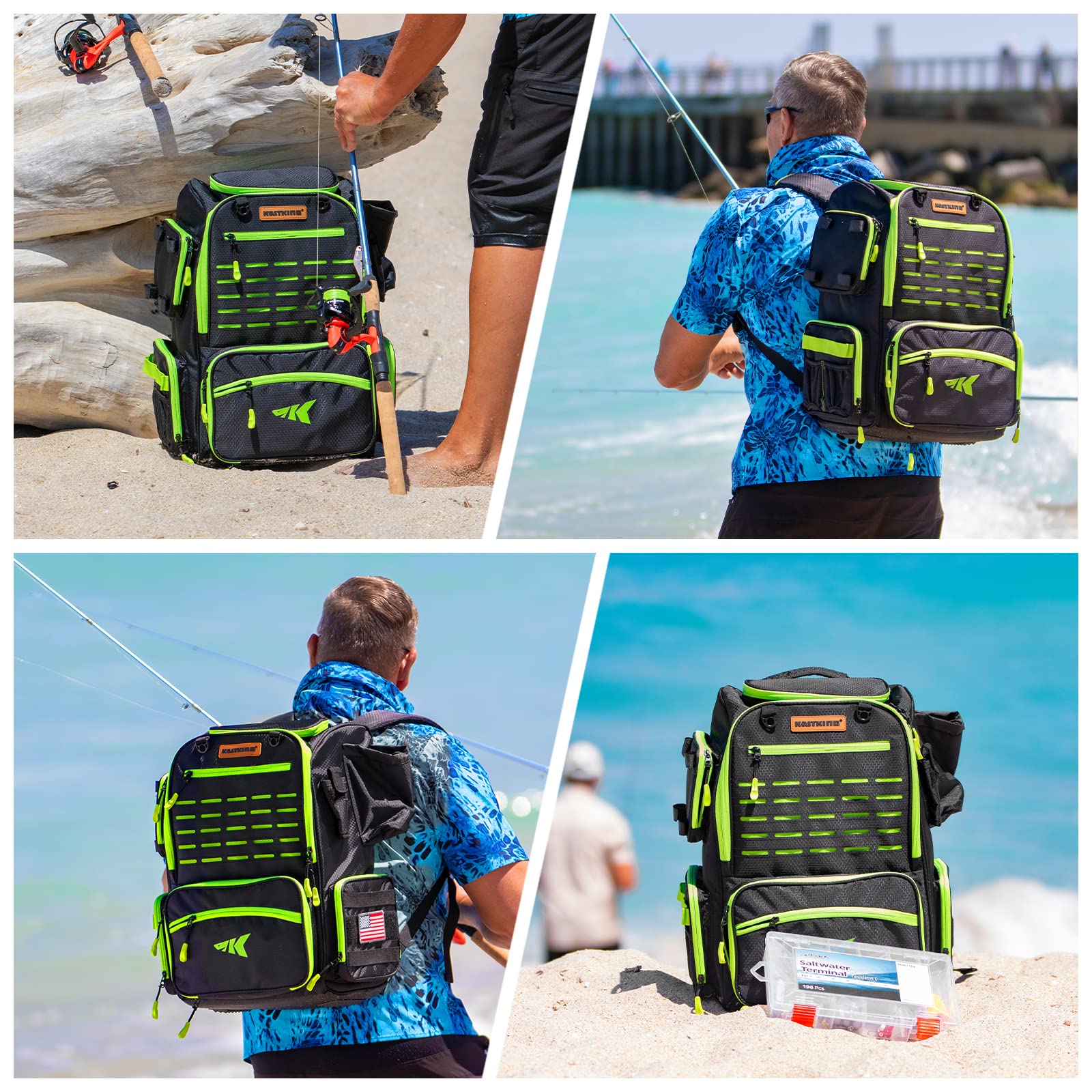 epic fishing box Best Fishing Tackle Backpack with Rod and Gear Holder