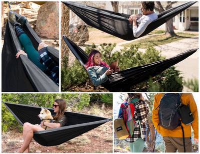 Camping Hammock Double & Single - Lightweight, Portable, and Durable Hammocks for Outdoor Adventure