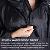 "Heavy Duty Rain Poncho for Backpacking - Waterproof Lightweight for Adults, Military, Emergency - Camping, Men, Women - One Size Black"