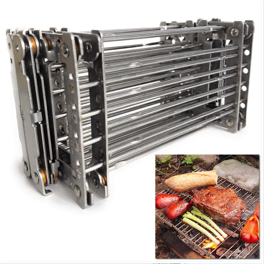 Stainless Steel Ultra Compact Portable Lightweight Camping Grill