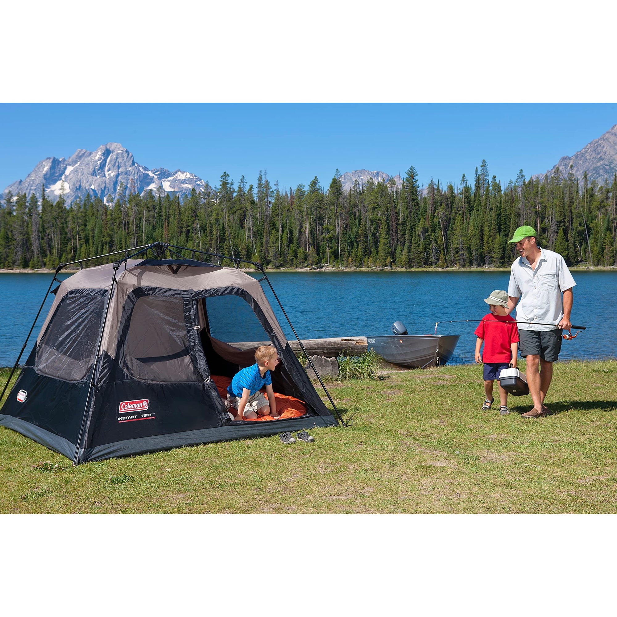 coleman zelt instant tent tourer 4 personen Coleman Cabin Tent with Instant Setup in 60 Seconds 4-person