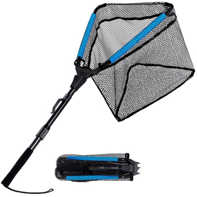 Fishing Landing Net Sturdy Telescopic Pole Non Slip Grip Foldable